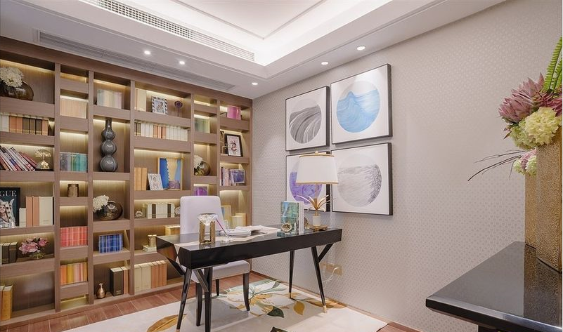 书房装修过程中如何挑选书房家具?书房装修家具的搭配原则是什么?