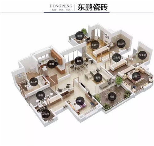 东鹏瓷砖 懂得生活所需